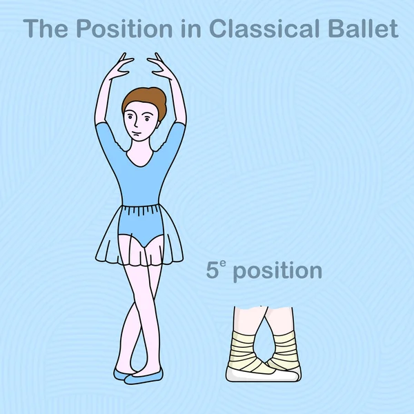 Baletten position — Stock vektor