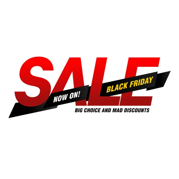 Black Friday Etiquetas de venta — Vector de stock