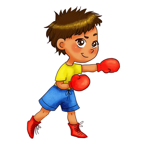 Kid Child Boxer Play Box — Stock Photo, Image