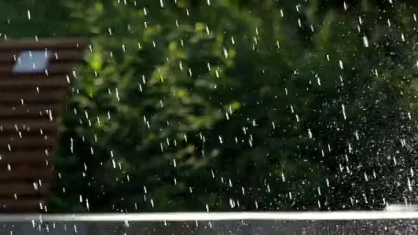Picătură de apă pe cer . — Videoclip de stoc