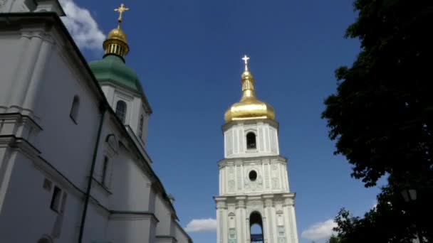 Stara katedra w Kijowie w Timelapse. — Wideo stockowe