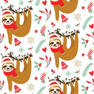 Noel 'de, dalında tembellik olan kusursuz desenler