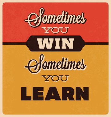 Retro Typographic Poster Tasarımı, Motivasyonel ve İlham verici Alıntı