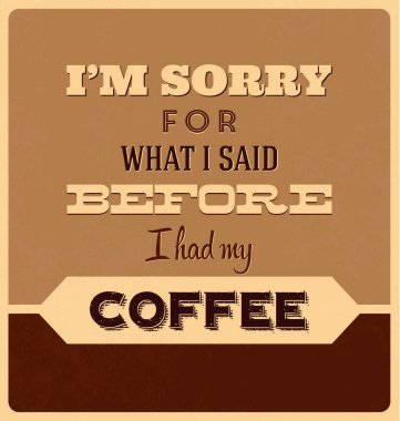 Kahveli klasik poster ve eski moda tasarım.