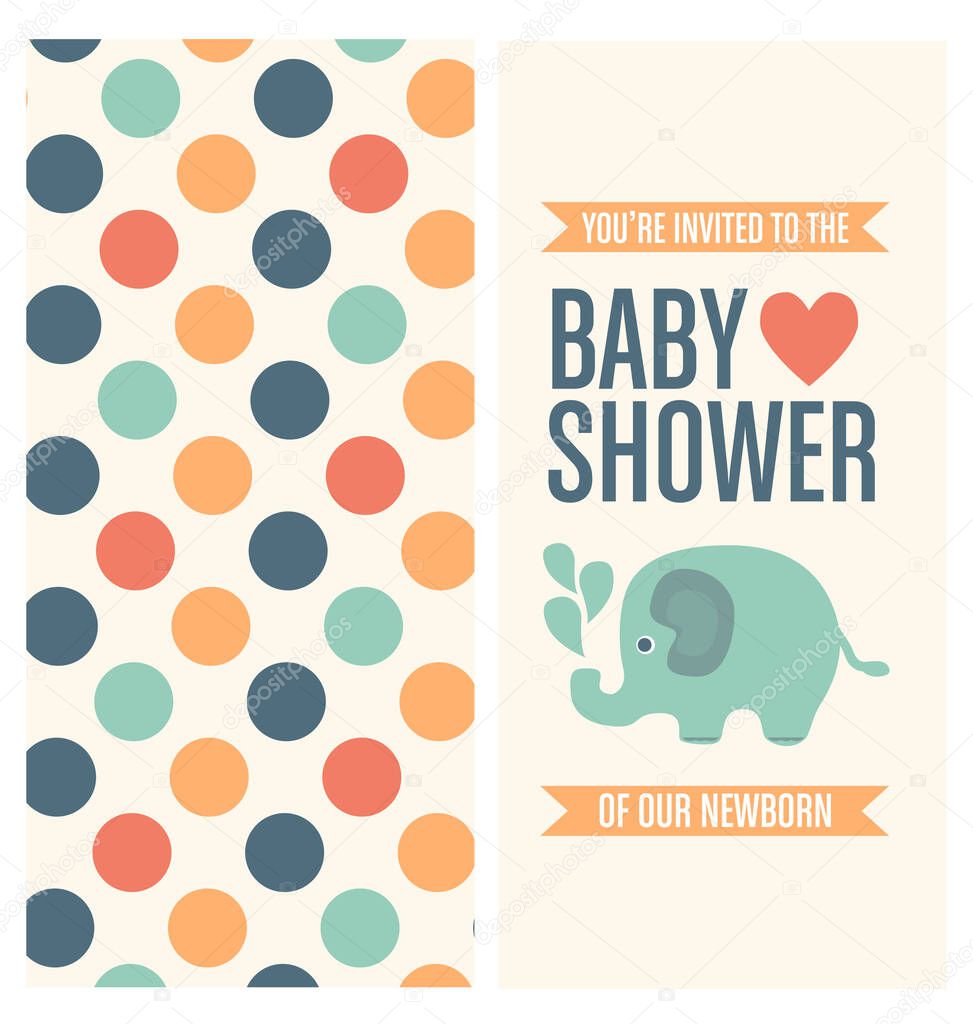 vector illustration of a backgrounds for baby shower