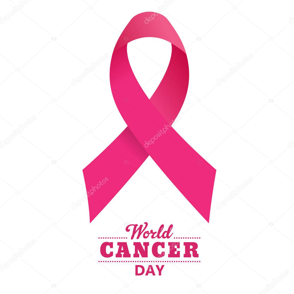 breast cancer awareness pink ribbon vector illustration