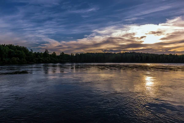 View Biya River Summer Village Turochak Turochaksky District Altai Republic — Stock Photo, Image