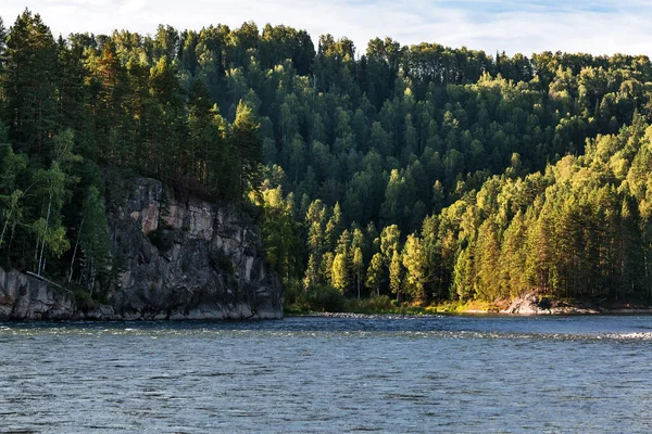 Río Biya Cerca Del Pueblo Turochak Distrito Turochaksky República Altai — Foto de Stock