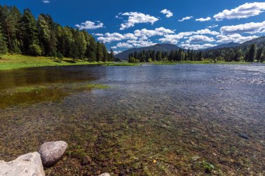 Bii Nehri 'nin kaynakları Artybash ve Teletskoye Gölü yakınlarındaki dağlar ve taygayla çevrilidir. Altai Cumhuriyeti 'nin Turochaksky ilçesi, Rusya, Batı Sibirya' nın güneyi.