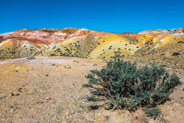 Paysages Martiens Kyzyl Chin Montagnes Multicolores Près Village Chagan Uzun — Photo