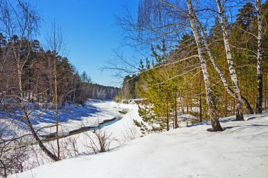 Sibirya'da ayrı nehir