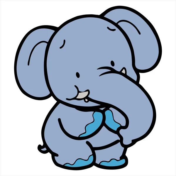 かわいい象 — ストックベクタ