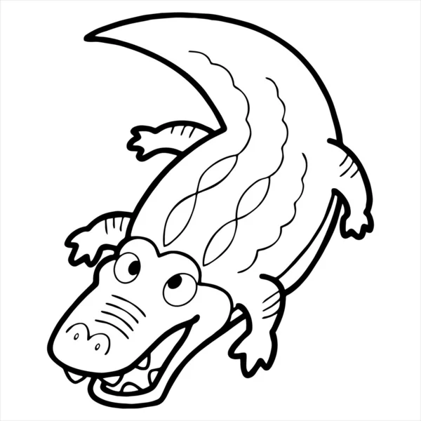 Mignon crocodile — Image vectorielle