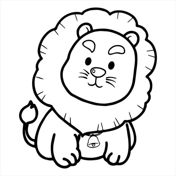 Lindo león — Vector de stock