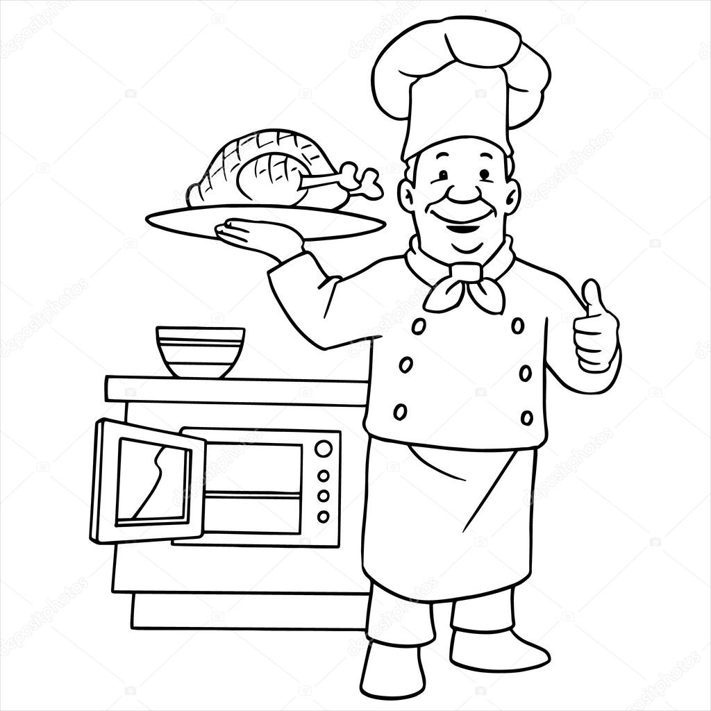 Chef cartoon illustration isolated on white Stock Vector Image by  ©Foxynguyen #63489021
