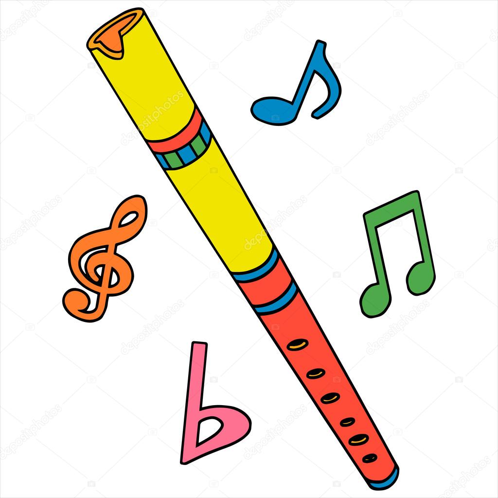 Flute — Stock Vector © Foxynguyen #63489249