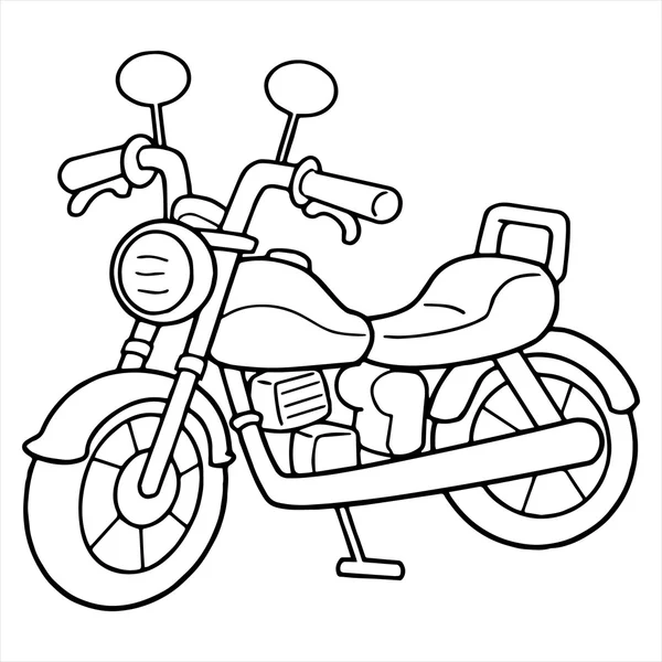 Motorcycle cartoon illustration isolated on white — Stock Vector