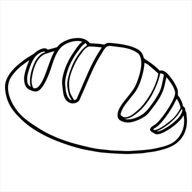 somun izole resimde beyaz zemin üzerine ekmek