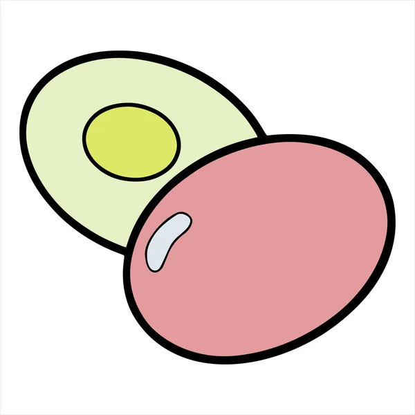Яйце Ізольовані ілюстрації на білому тлі — стоковий вектор
