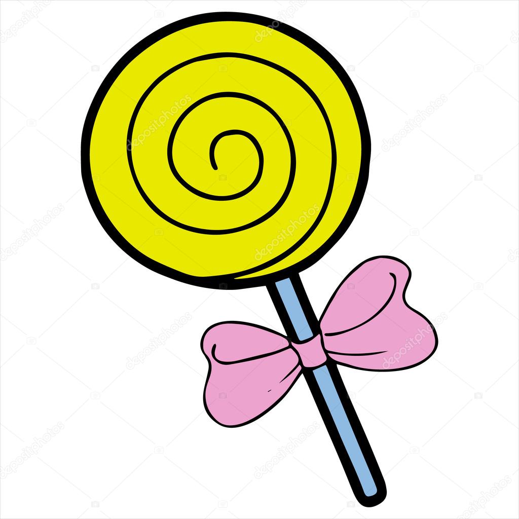 lollipop Isolated illustration on white background
