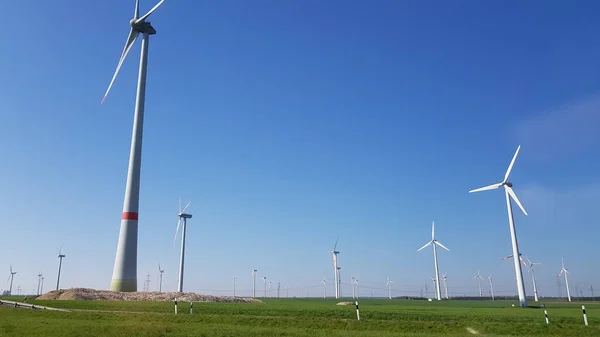 White Windmill Middle Meadow — Stock Photo, Image