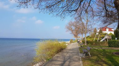Alman sınırında deniz manzarası