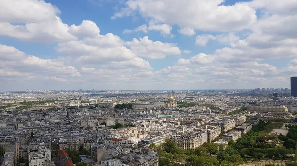 Vista Volo Uccello Della Torre Eiffel Parigi Francia — Foto Stock