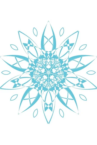 Květinová Mandala Klasické Dekorativní Prvky Orientální Vzorec Vektorová Ilustrace Islám — Stockový vektor