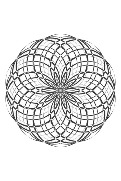 Mandala Flor Elementos Decorativos Vintage Padrão Oriental Ilustração Vetorial Islã — Fotografia de Stock