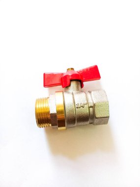 faucet on a white background. Plumbing