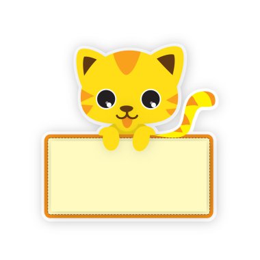 Şirin kedi yavrusu gözatma yuvarlak