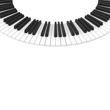 siyah ve beyaz piyano klavyesi