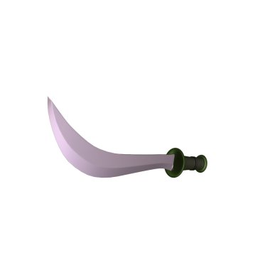 izole kılıç silah 3d çizim