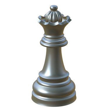 izole satranç heykelcik 3d çizim