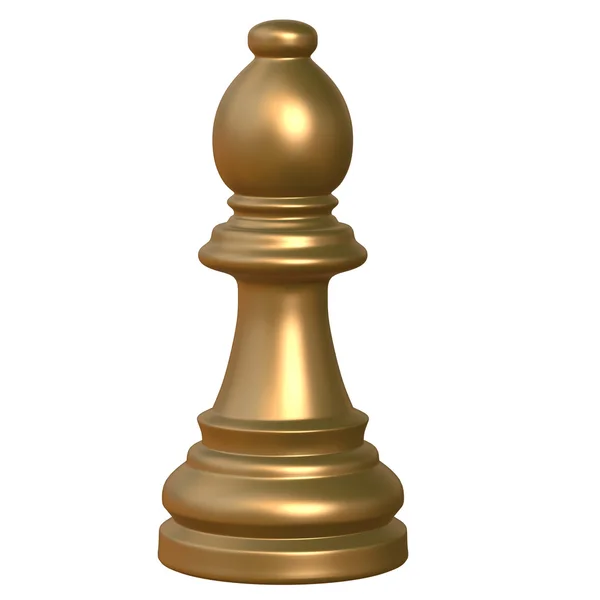 Isolated chess figurine 3d illustration — Stock Photo, Image