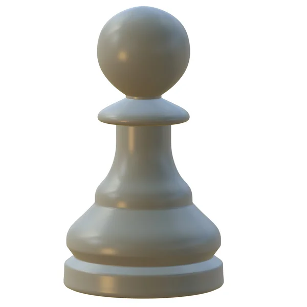 Isolerade schack statyett 3d illustration — Stockfoto