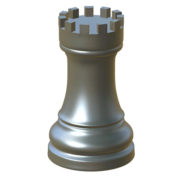 Elszigetelt sakk figura-3D-s illusztráció — Stock Fotó