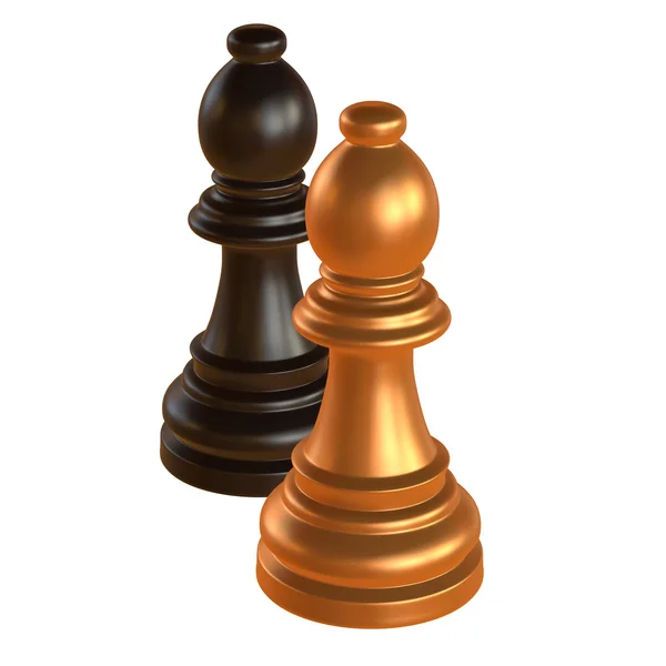 Isolierte Schachfigur 3D-Illustration — Stockfoto