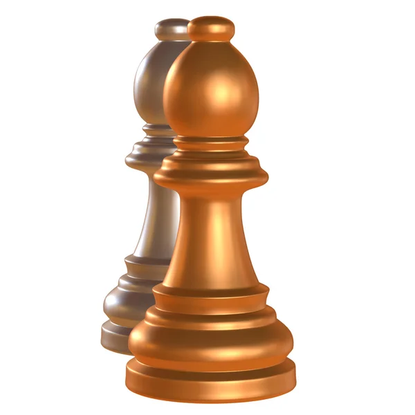Isolated chess figurine 3d illustration — Stock Photo, Image
