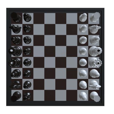 3D Satranç durum gösterimi