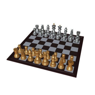 3D Satranç durum gösterimi