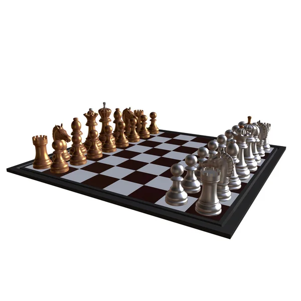 3d illustration of chess  situation — Stock Photo, Image