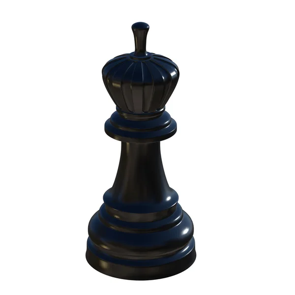 孤立的象棋雕像 3d 图 — 图库照片