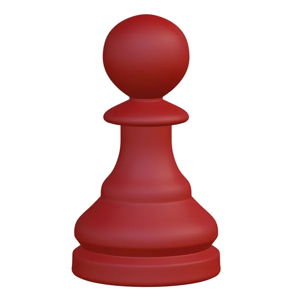 孤立的象棋雕像 3d 图 — 图库照片