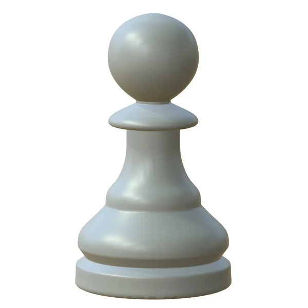 Изолированная шахматная фигурка — стоковое фото