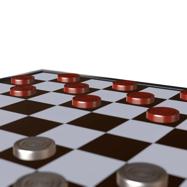 체스 상황의 3d 그림 — 스톡 사진
