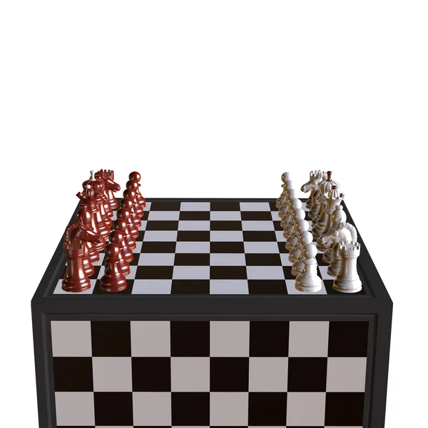 3d illustration of chess  situation — Stock Photo, Image