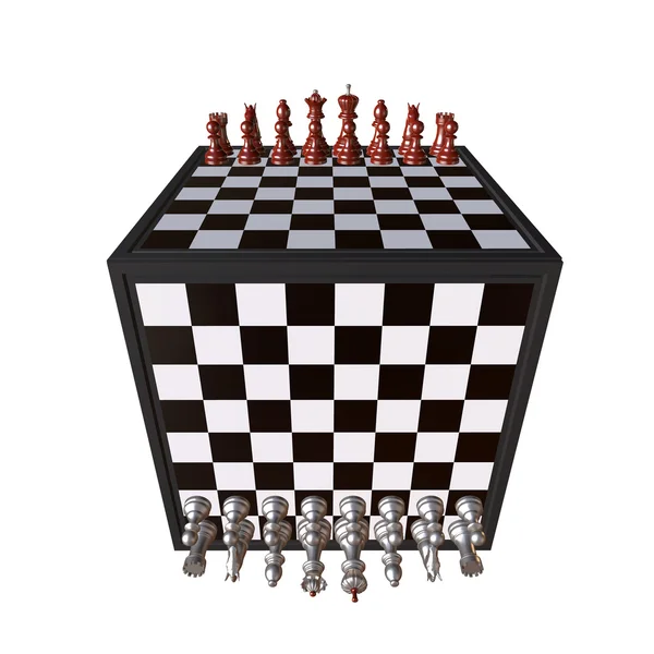 3d illustration of chess  situation — Stock Photo, Image