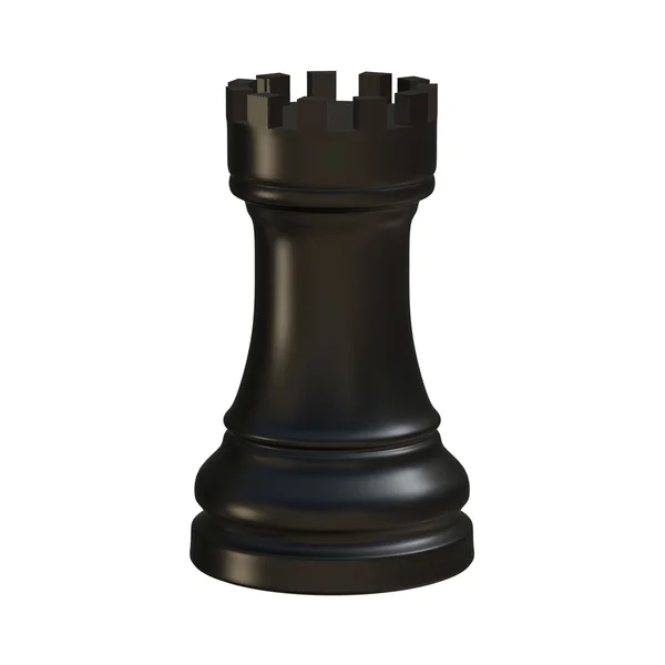 Figura de ajedrez aislada 3d ilustración — Foto de Stock