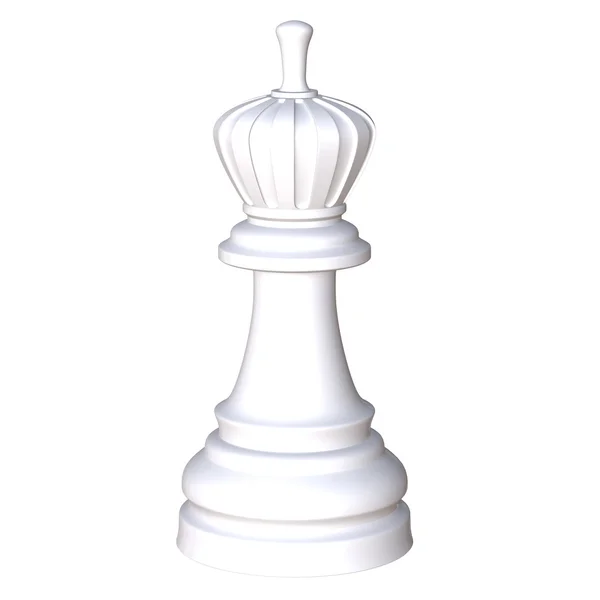 孤立したチェスの置物の 3 d 図 — ストック写真